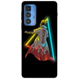 Husa compatibila cu Motorola Edge 20 Lite model Neon Minato, Silicon, TPU, Viceversa, Transparent, Carcasa