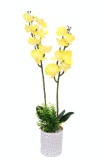 Cumpara ieftin Flori artificiale decorative luminoase cu ghiveci, 82 x 12 cm