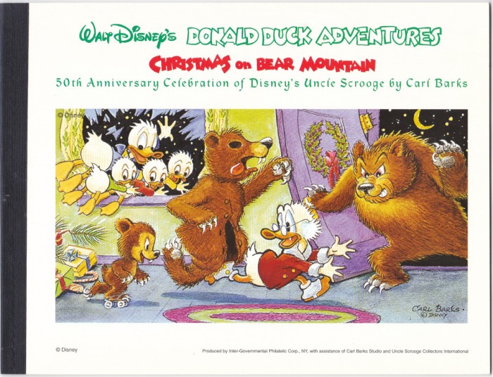 DB1 Guyana Disney Carnet 80 v. + 2 SS MNH Craciun pe Muntele Ursului