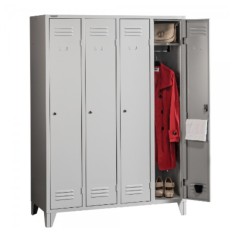 VESTIAR METALIC CU PICIOARE SI 4 USI P4, 1200x500x1800 mm (LxlxH), FIRST