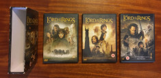 THE LORD OF THE RINGS Trilogy (6 DVD-uri originale, engleza) Caseta originală! foto