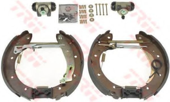 Set saboti frana PEUGEOT PARTNER combispace (5F) (1996 - 2012) TRW GSK1150