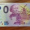 !!! X. RARR : 0 EURO SOUVENIR - DANEMARCA , COPENHAGA &amp; ANDERSEN - 2022.1 - UNC // NU TRIMIT PRIN CURIER