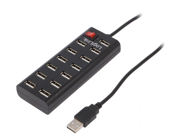 Hub USB 2.0 cu 13 Porturi și Alimentare Internă
