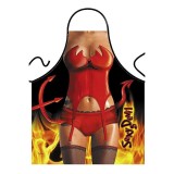Sort de bucatarie amuzant cu imprimeu Sexy Devil (DB)