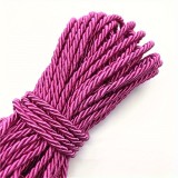 Snur rasucit pentru activitati de lucru manual,roz, 3 mm x 3.5 m