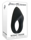 Inel de Penis Night Rider 20 Moduri Vibratii Silicon Negru