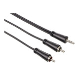 Cablu audio 122296 Hama, 2RCA, jack 3.5 mm, 3 m