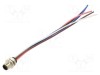 Conector M12 tată 5 pini 16A 63V IP67 drept cu cablu 0,2m LUTRONIC