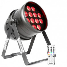 Beamz BPP220, reflector cu LED pereche, 64, 12 x 12 W, 4-in-1, cu LED-uri, inclusiv telecomanda foto