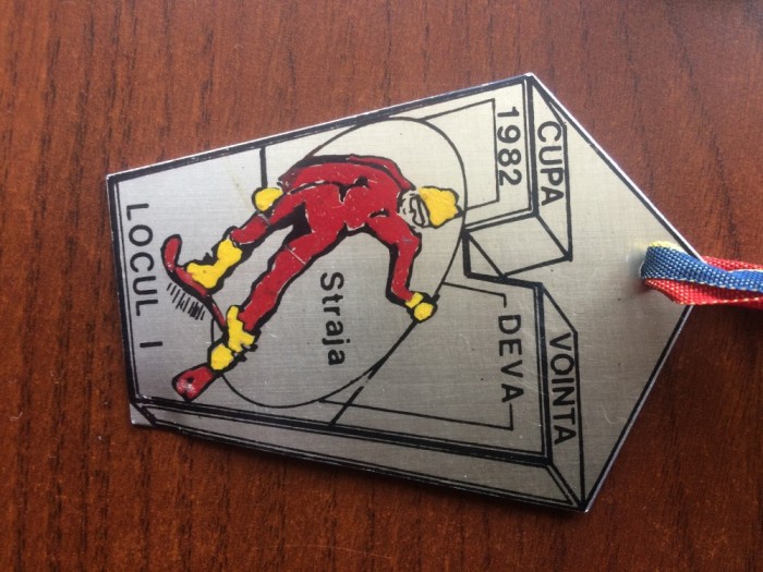 medalie schi cupa vointa 1982 straja deva locul I schi alpin sport romania RSR