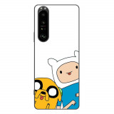 Husa compatibila cu Sony Xperia 1 III Silicon Gel Tpu Model Finn and Jake Tongues