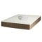 Set Saltea SuperOrtopedica Lux Roma, 160x200x23cm, fermitate tare, cu plasa arcuri tip bonell, reversibila, sistem aerisire perimetral, Saltex plus pi