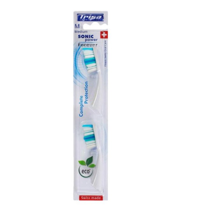 Set 2 Rezerve pentru periuta de dinti electric Trisa Sonic Power Complete Protection M 661902 - NOU