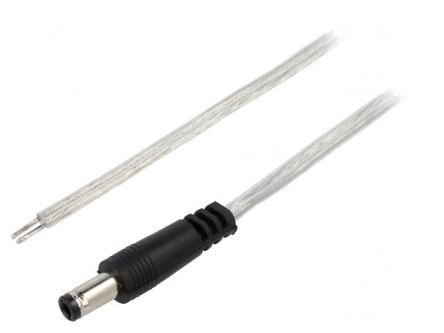 Cablu 2x0,5mm2 cu Mufă DC 5,5/2,5 Transparent 2m