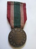 Italia medalia Unitatea Italiei 1848-1918 WWI cu panglica originală