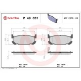 Placute frana Mazda Mx-5 2 (Nb) 01.98-10.05, Spate, BREMBO