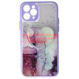 Husa iPhone 11 Pro Marmura, TPU, Design 04, Protectie Camera
