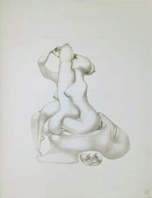 Jules PERAHIM - Compozitie Erotica 5, Heliogravura pe hartie Arches, 1972 foto
