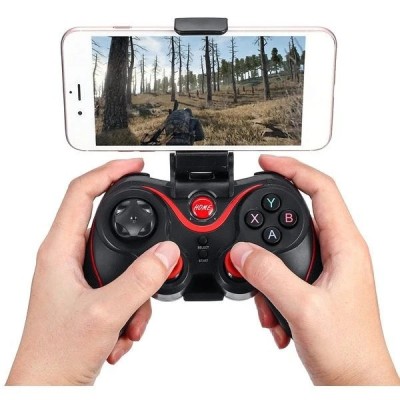 Controller Joystick V8 cu Bluetooth pentru telefoane iOS, Android, PC, PS3 si TV foto