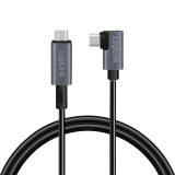 CABLU alimentare si date LOGILINK, pt. smartphone, USB 2.0, USB Type-C (T) la USB Type-C (T) la 90 grade, 1m, PD 100W, 2 x ecranat, plastic, negru, &quot;C