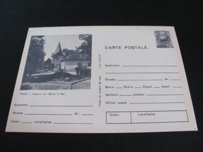 Tinca. Vedere din Băile 8 Mai . Carte Poștală Epoca Ceaușescu foto