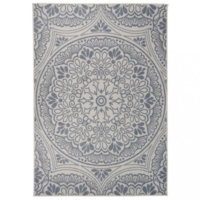 Gossi covor de exterior, model albastru, 160x230 cm, tesatura plata foto