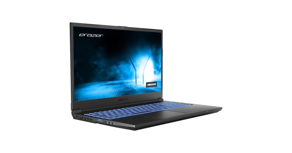 ERAZER Crawler E30 Gaming Laptop - Intel I5-12450H, 16GB RAM, 512GB SSD, RTX 3050, 15,6 Zoll