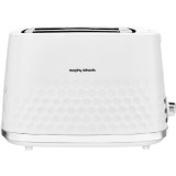 Prajitor de paine MORPHY RICHARDS, HIVE, putere 850W, 7 trepte de putere, compartimente pentru 2 felii simultan, functie de dezghetare, alb