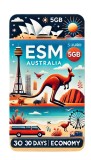 ESIM Australia 5GB 30Days Economy