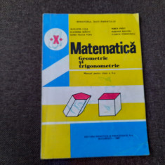 MATEMATICA Geometrie Si Trigonometrie Manual Pentru Clasa A X A - Augustin Cota