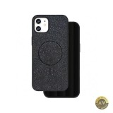 Husa MagSafe pentru Apple iPhone 11 OEM Glitter Thin Mag Neagra