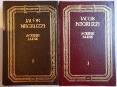 SCRIERI ALESE de IACOB NEGRUZZI , VOL I - II , 1992 foto