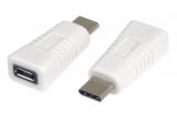 Adaptor micro USB 2.0 la USB type C M-T Alb, kur31-15, Oem