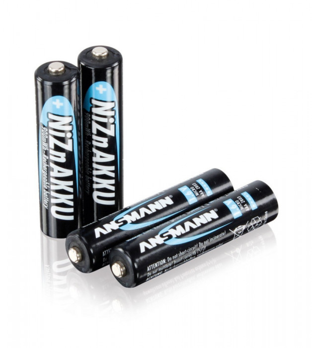AAA 1.6V NiZn Ansmann Baterii Reincarcabile 550mAh-Conținutul pachetului 1x Blister