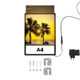 Cadru pentru postere cu iluminare led 210x297 mm A4