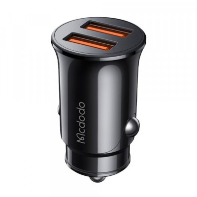 Incarcator Auto McDodo CC-6602, 12W, 2.4A, 2 x USB-A, Negru foto