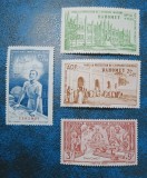 DAHOMEY 1942 SERIE MH, Nestampilat