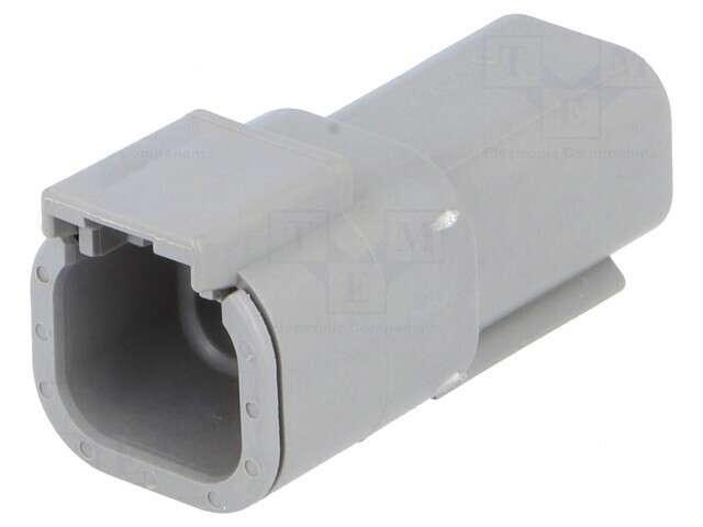Conector cablu-cablu DTM 4 pini gri IP68