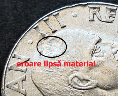 Moneda 50 CENTESIMI - ITALIA FASCISTA, anul 1940 * cod 318 = EROARE SEVERA foto