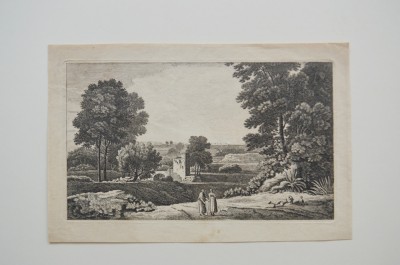 John Boydell &amp;quot;Vedere de langa Mold&amp;quot; gravura veche foto
