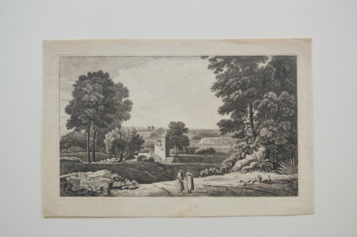 John Boydell &quot;Vedere de langa Mold&quot; gravura veche