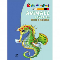 Animale acvatice. Poezii și ghicitori. Carte de colorat - Paperback brosat - Arcadie Suceveanu - Prut