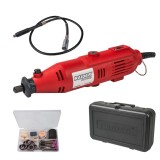 Set mini polizor drept Raider 135W cu viteza variabila si 100 accesorii