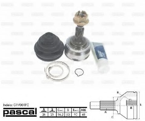 Kit cap planetara VOLVO V70 I (LV) (1996 - 2000) PASCAL G1V001PC