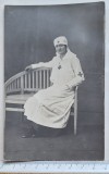 Carte poștală Crucea Roșie &ndash; soră medicală &ndash; atelier V. Oppelt București &ndash; cca 1916&ndash;1918