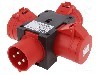 Conector alimentare AC, IEC 60309, IP44, 32A, 400V AC, {{Numarul de pini}} pini, PCE - 9430008W