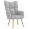 vidaXL Scaun de relaxare Cloud Grey Fabric 4016766