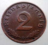 2.634 GERMANIA 2 REICHSPFENNIG 1938 D, Europa, Bronz