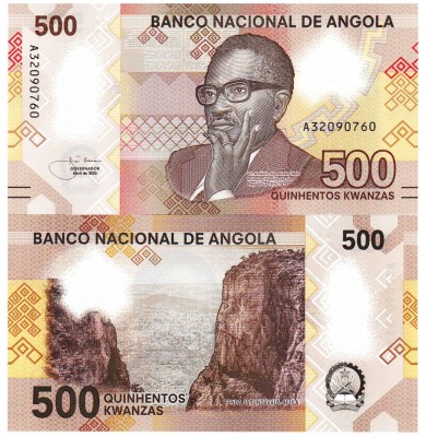 Angola 500 Kwanzas 2020 P-161 Polimer UNC foto